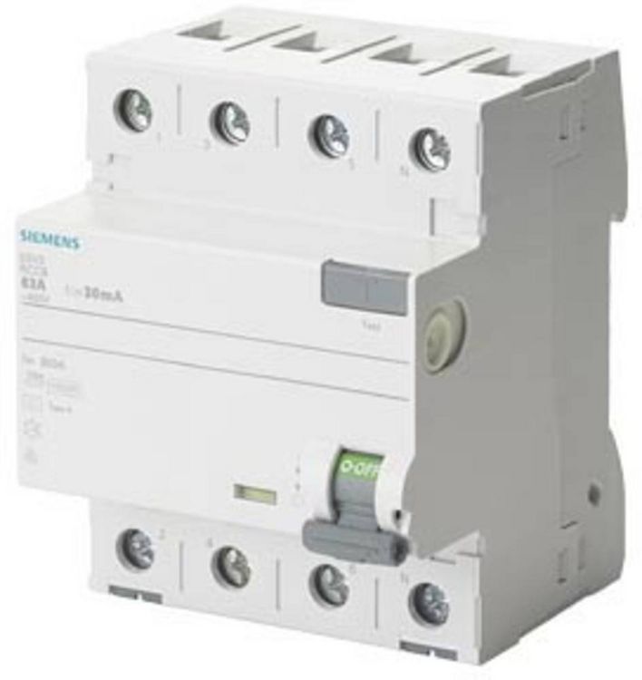 Produktbild: Siemens 5SV33443 5SV3344-3 FI-Schutzschalter F 40A 0.03A 400V