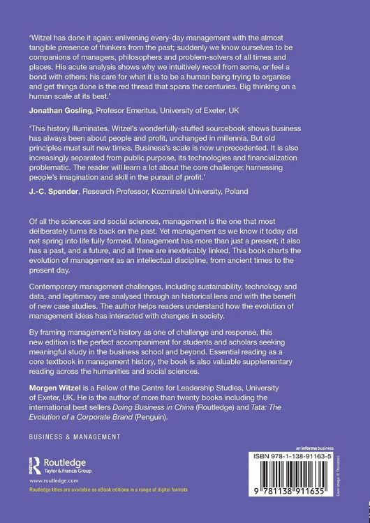 Produktbild: A History of Management Thought