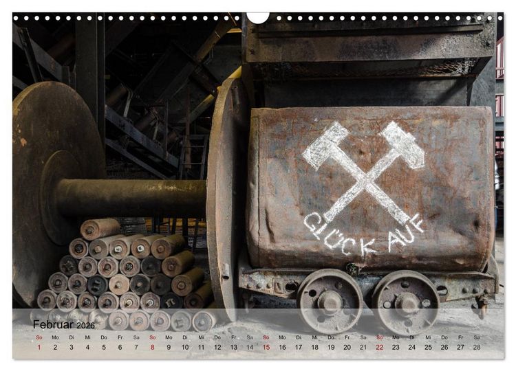 Produktbild: Zeche und Kokerei Zollverein Essen: Industrie-Architektur (Wandkalender 2026 DIN A3 quer), CALVENDO Monatskalender