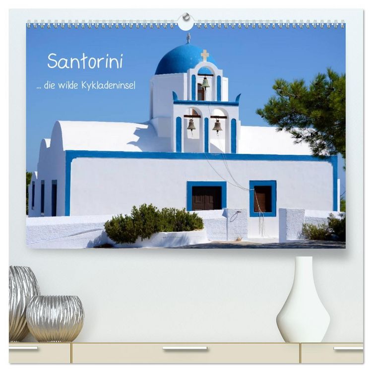 Produktbild: Santorini (hochwertiger Premium Wandkalender 2026 DIN A2 quer), Kunstdruck in Hochglanz
