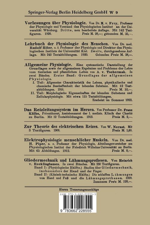 Produktbild: Untersuchungen &uuml;ber die Eigenreflexe (Sehnenreflexe) Menschlicher Muskeln
