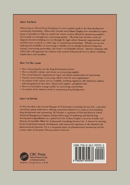 Produktbild: Outsourcing in Clinical Drug Development