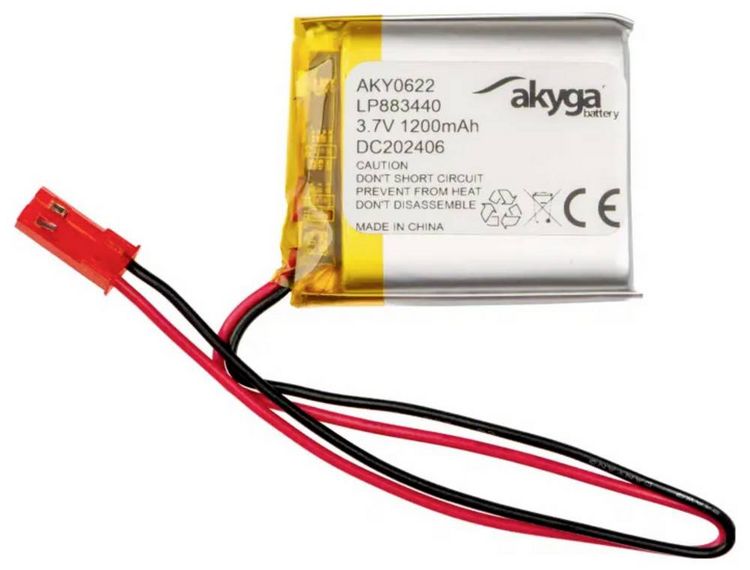 Produktbild: Akyga LP883440 Akkupack x Spezial-Akku LiPo 3.7V 1200 mAh