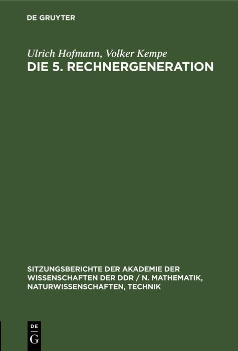 Produktbild: Die 5. Rechnergeneration