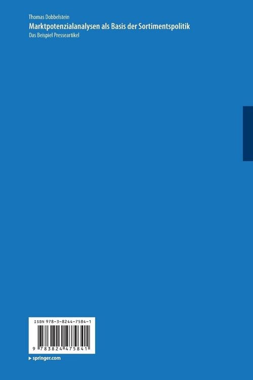 Produktbild: Marktpotenzialanalysen als Basis der Sortimentspolitik