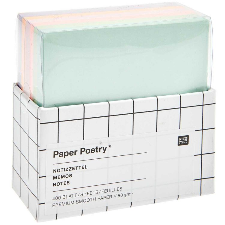 Produktbild: Notizzettel-Box Multicolor, MIX, 400 Blatt, 9 x 9 cm