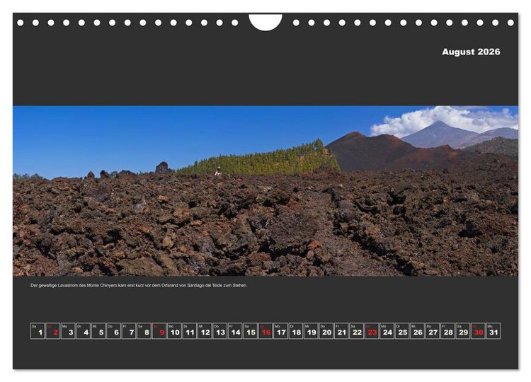 Produktbild: Teneriffa im Panorama (Wandkalender 2026 DIN A4 quer), CALVENDO Monatskalender