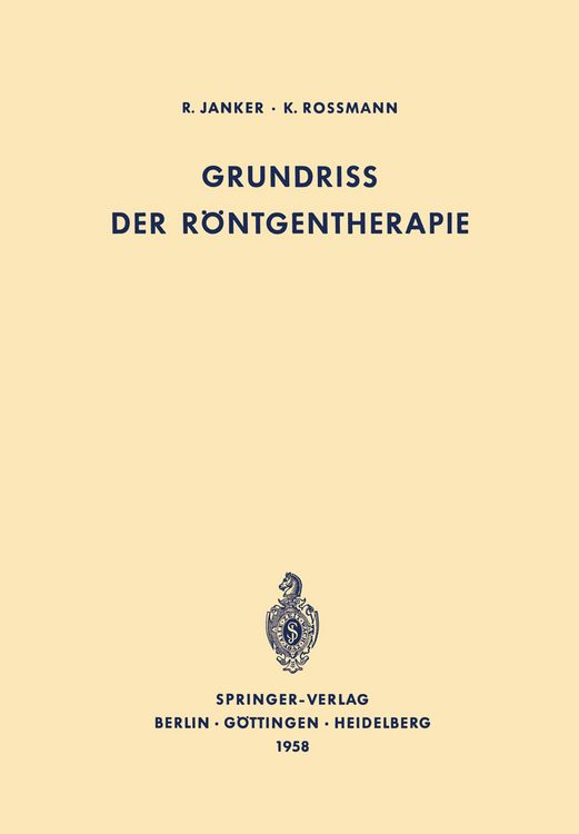 Produktbild: Grundriss der R&ouml;ntgentherapie
