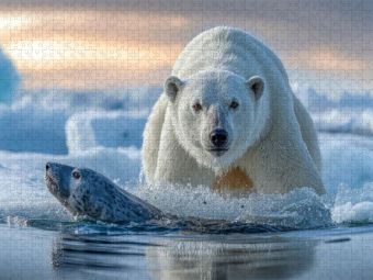 Produktbild: CALVENDO Puzzle Nur noch ein Sprung und die Mahlzeit ist gesichert | 1000 Teile Lege-Gr&ouml;&szlig;e 64x48cm Foto-Puzzle f&uuml;r gl&uuml;ckliche Stunden