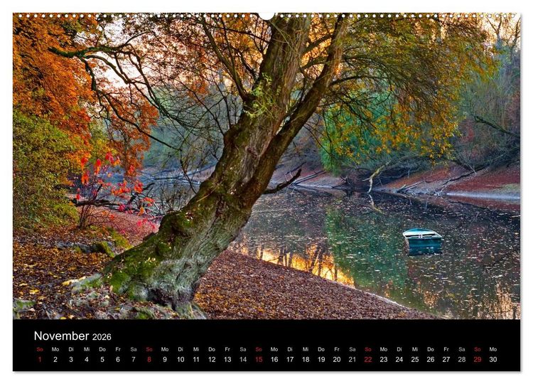 Produktbild: Mannheimer Waldpark (Wandkalender 2026 DIN A2 quer), CALVENDO Monatskalender