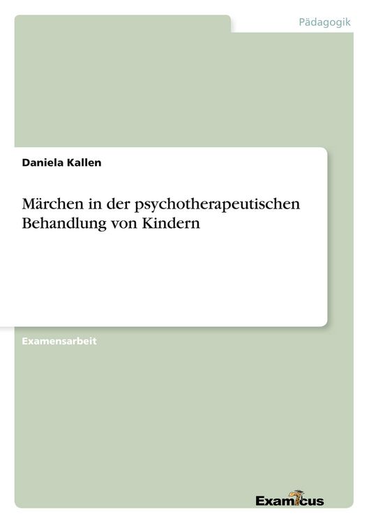 Produktbild: M&auml;rchen in der psychotherapeutischen Behandlung von Kindern
