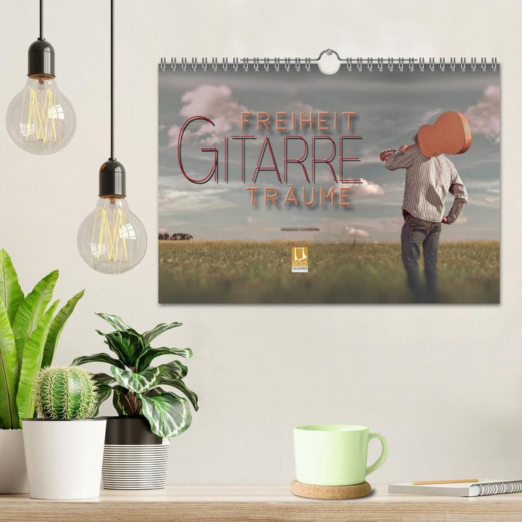 Produktbild: Gitarre - Freiheit Tr&auml;ume (Wandkalender 2026 DIN A4 quer), CALVENDO Monatskalender
