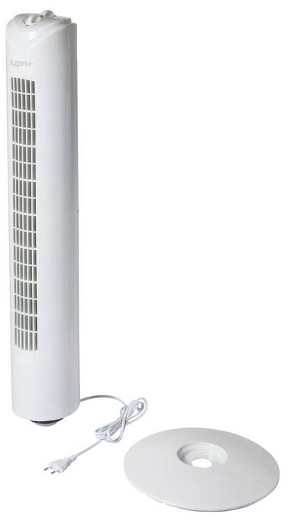 Produktbild: Sygonix Turmventilator 50W (&Oslash; x H) 270mm x 805mm Wei&szlig; Oszillierend, Timer