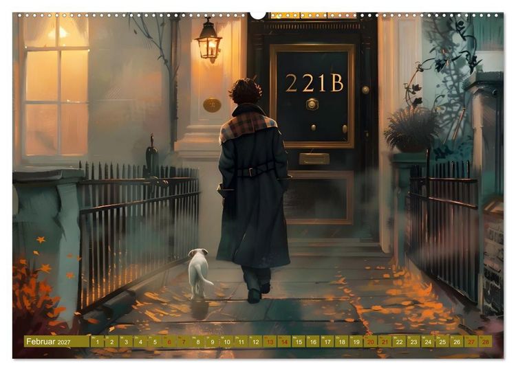 Produktbild: B&uuml;cher, Liebe und ein kleiner Hund (Wandkalender 2027 DIN A2 quer), CALVENDO Monatskalender