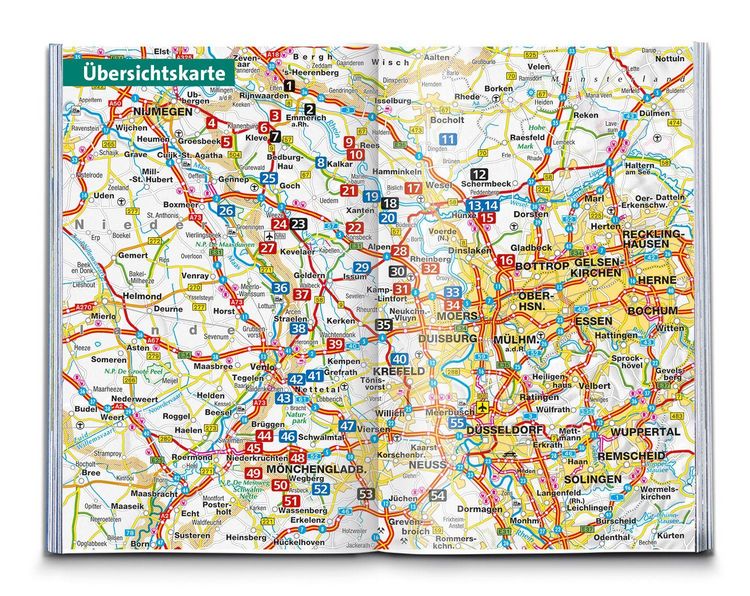 Produktbild: KOMPASS Wanderf&uuml;hrer Niederrhein, zwischen Rhein und Maas, 55 Touren mit Extra-Tourenkarte