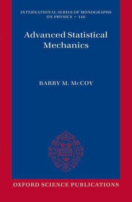 Produktbild: Advanced Statistical Mechanics
