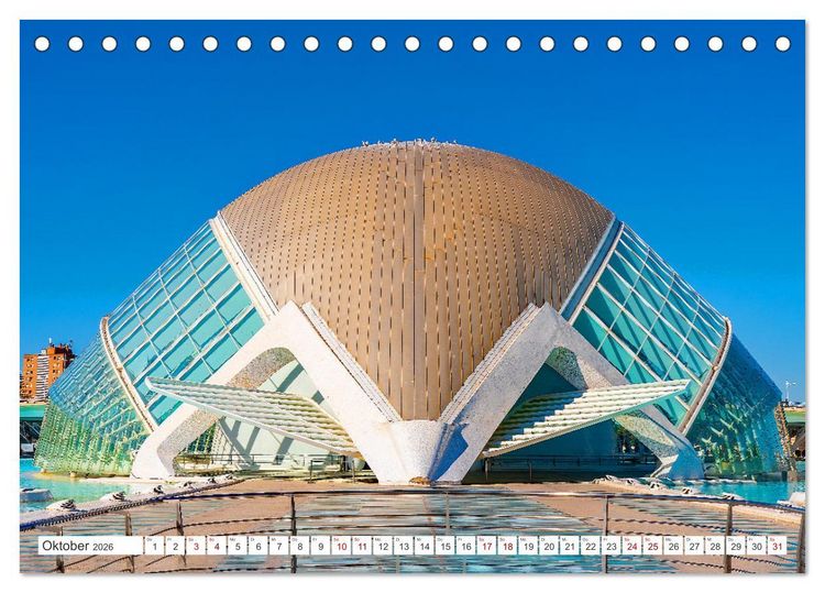 Produktbild: Valencia - Stadt mit besonderem Zauber (Tischkalender 2026 DIN A5 quer), CALVENDO Monatskalender