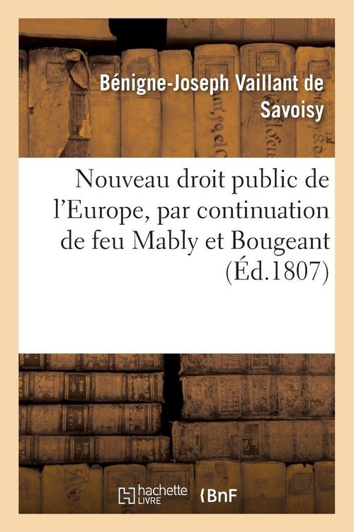 Produktbild: Nouveau droit public de l'Europe, par continuation de feu Mably et Bougeant