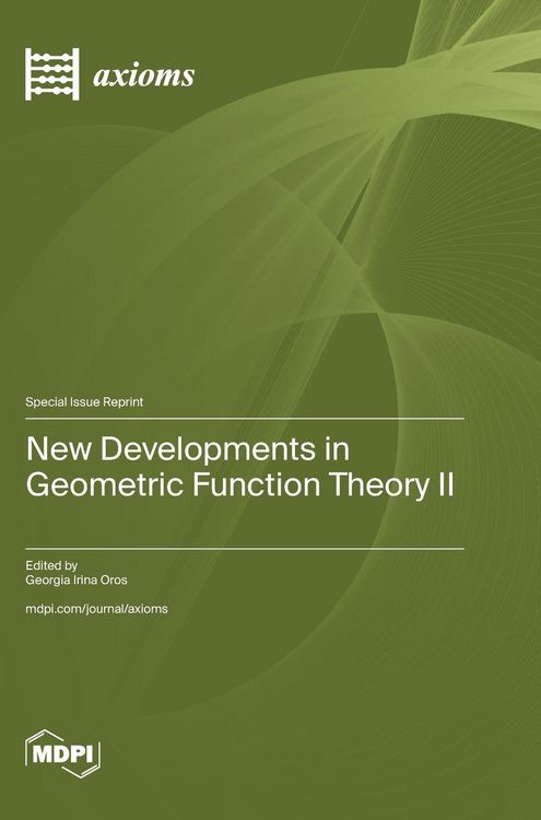 Produktbild: New Developments in Geometric Function Theory II