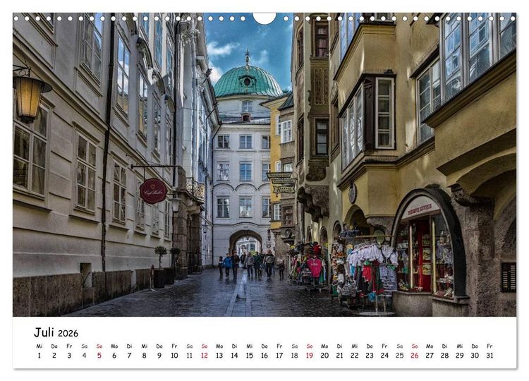 Produktbild: Gr&uuml;&szlig;e aus Innsbruck (Wandkalender 2026 DIN A3 quer), CALVENDO Monatskalender