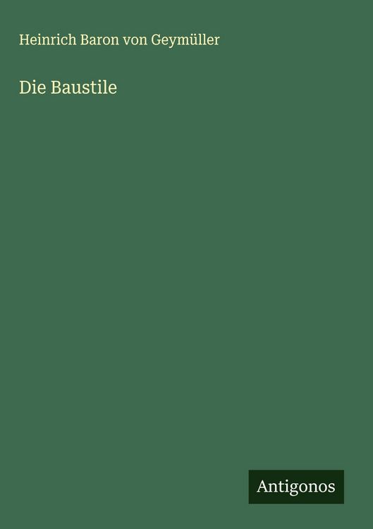 Produktbild: Die Baustile