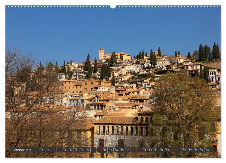 Produktbild: Andalusia sunny side of life (High Quality Premium Wall Calendar 2026 DIN A2 landscape),CALVENDO 12 Month Wall Calendar