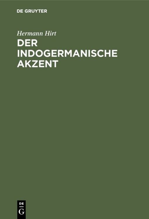 Produktbild: Der indogermanische Akzent