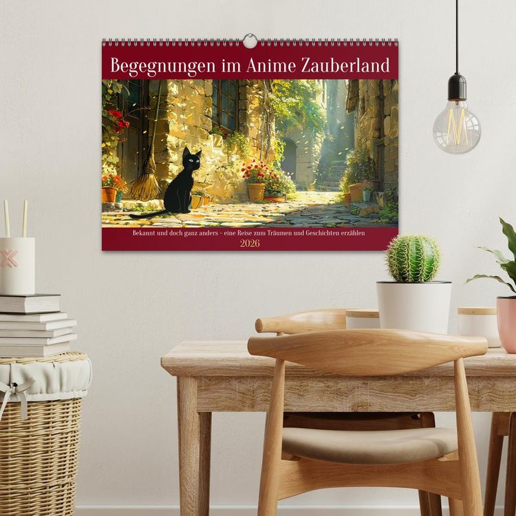 Produktbild: Begegnungen im Anime Zauberland (Wandkalender 2026 DIN A3 quer), CALVENDO Monatskalender