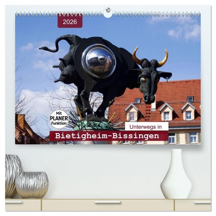 Produktbild: Unterwegs in Bietigheim-Bissingen (hochwertiger Premium Wandkalender 2026 DIN A2 quer), Kunstdruck in Hochglanz