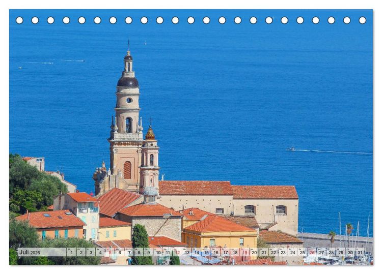 Produktbild: S&uuml;dfrankreich - C&ocirc;te d&rsquo;Azur (Tischkalender 2026 DIN A5 quer), CALVENDO Monatskalender
