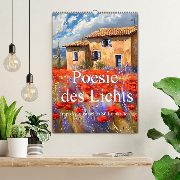 Produktbild: Poesie des Lichts - impressionistisches S&uuml;dfrankreich (Wandkalender 2026 DIN A2 hoch), CALVENDO Monatskalender