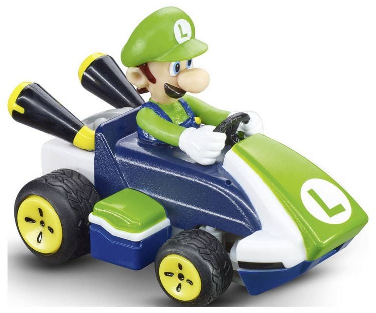 Produktbild: RC Mario Kart(TM) Mini RC, Luigi (Paperbox) 2,4GHz