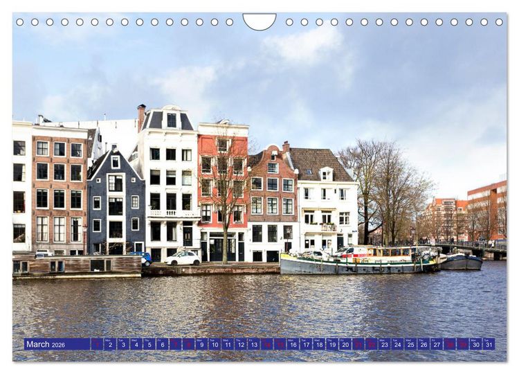 Produktbild: AWESOME AMSTERDAM (Wall Calendar 2026 DIN A4 landscape), CALVENDO 12 Month Wall Calendar