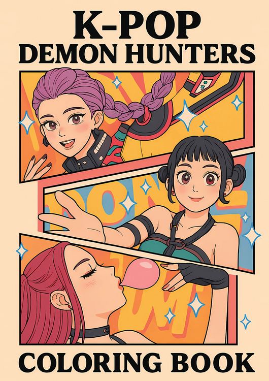 Produktbild: KPop Demon Hunters Coloring Book for Kids, Tweens, Teens, & Adults