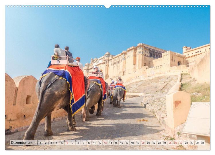 Produktbild: Indien - Eindrucksvoller Subkontinent (Wandkalender 2026 DIN A2 quer), CALVENDO Monatskalender