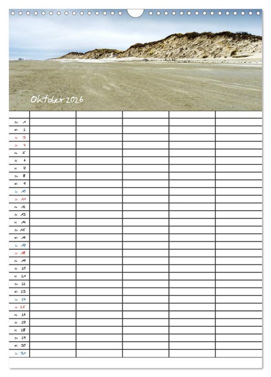Produktbild: JUIST - DIE NORDSEEINSEL (Wandkalender 2026 DIN A3 hoch), CALVENDO Monatskalender