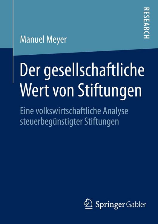 Produktbild: Der gesellschaftliche Wert von Stiftungen