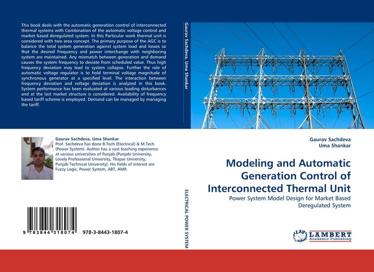 Produktbild: Modeling and Automatic Generation Control of Interconnected Thermal Unit