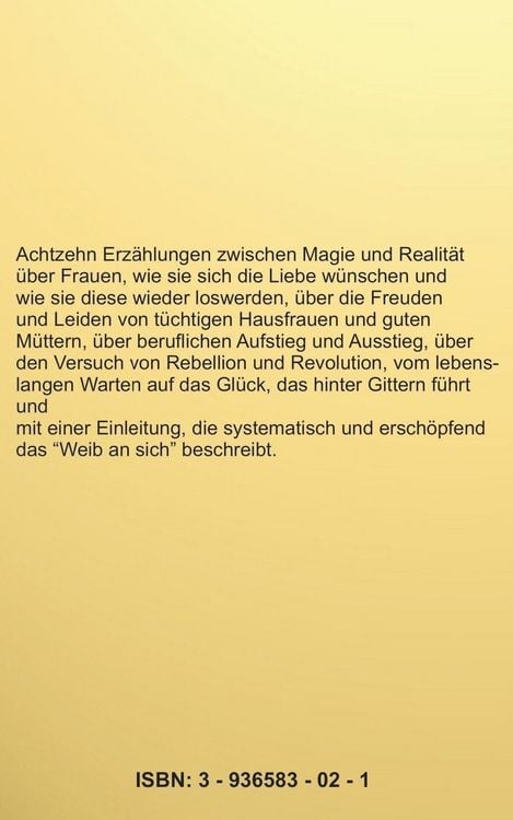 Produktbild: Das Weib an sich und die Frauen im Besonderen