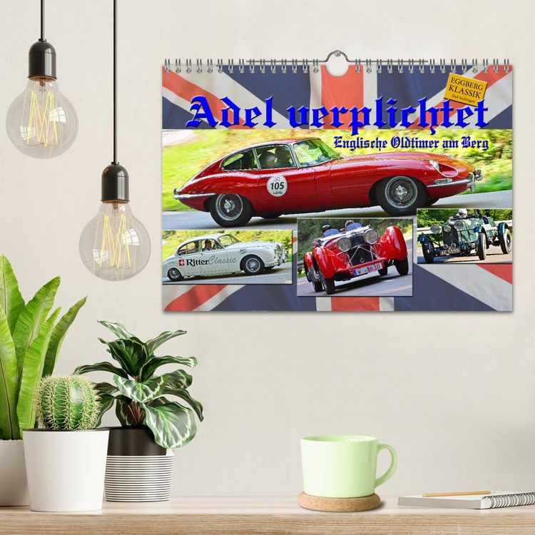 Produktbild: Adel verpflichtet - Englische Oldtimer am Berg (Wandkalender 2025 DIN A4 quer), CALVENDO Monatskalender