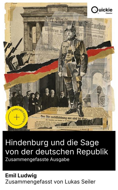 Produktbild: Hindenburg und die Sage von der deutschen Republik (Zusammengefasste Ausgabe)