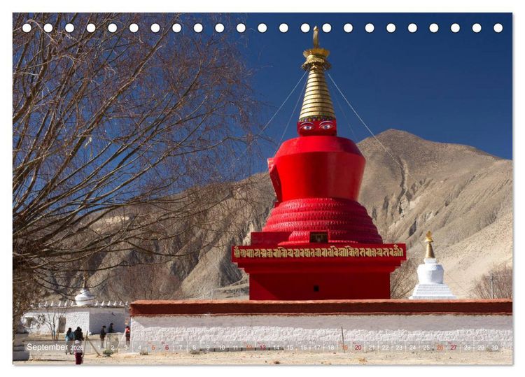 Produktbild: Stupas &ndash; Buddhistische Sakralbauten 2026 (Tischkalender 2026 DIN A5 quer), CALVENDO Monatskalender