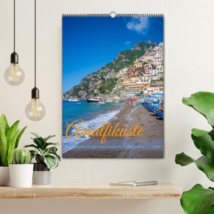 Produktbild: Amalfik&uuml;ste - Romantische St&auml;dte und traumhafte Landschaften (Wandkalender 2026 DIN A2 hoch), CALVENDO Monatskalender