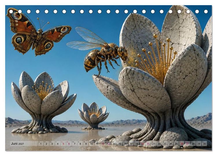 Produktbild: Vision und Imagination - 12 Bilder aus einer m&ouml;glichen Zukunft (Tischkalender 2027 DIN A5 quer), CALVENDO Monatskalender