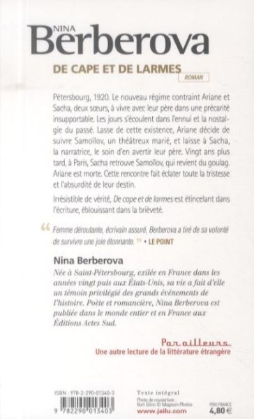 Produktbild: De cape et de larmes