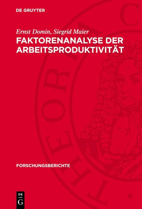 Produktbild: Faktorenanalyse der Arbeitsproduktivit&auml;t