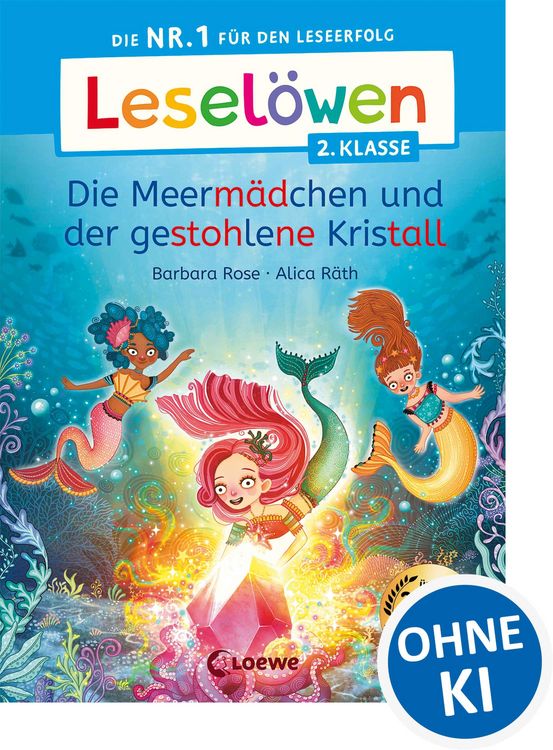 Produktbild: Lesel&ouml;wen 2. Klasse - Die Meerm&auml;dchen und der gestohlene Kristall