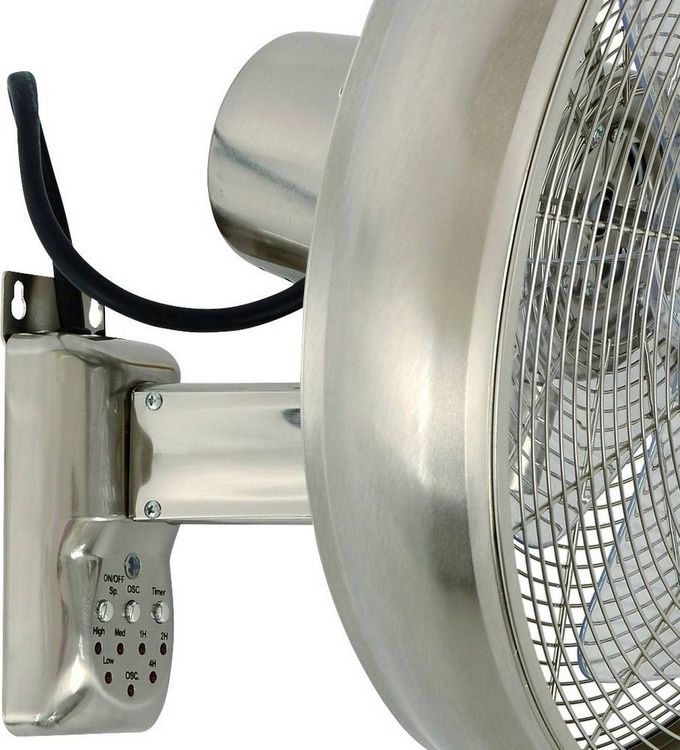 Produktbild: Lucci AIR BC Wandventilator 50W (&Oslash;) 410mm Chrom Schwenkbar