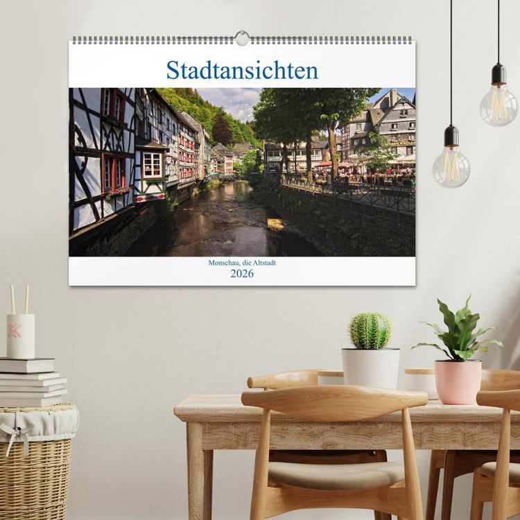 Produktbild: Stadtansichten, Monschau die Altstadt (Wandkalender 2026 DIN A2 quer), CALVENDO Monatskalender