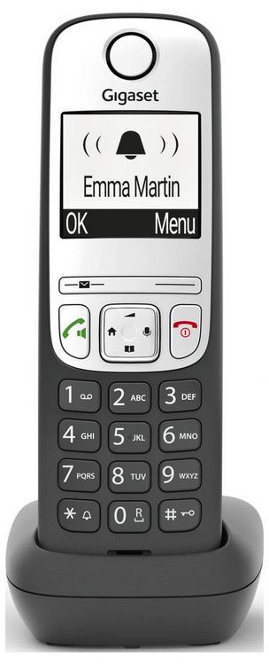 Produktbild: Gigaset A690HX DECT/GAP Schnurloses Telefon analog Freisprechen, f&uuml;r H&ouml;rger&auml;te kompatibel Schwarz